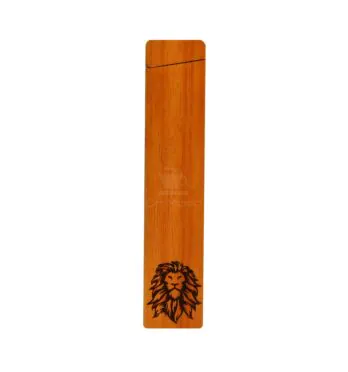 Case Hemp Wood Burning Lion