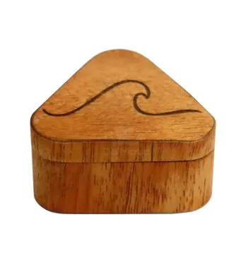 Dichavador Triangular Wood Burning Wave
