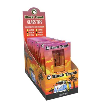 Caixa de Kits de piteiras de vidro Black Trunk