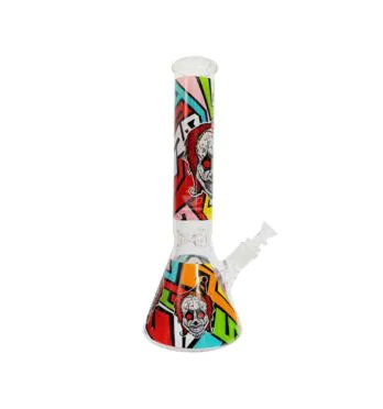 Bong de Vidro Médio Clown Colorfull