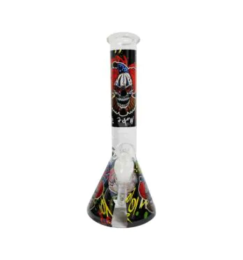 Bong de Vidro Médio Black Clown