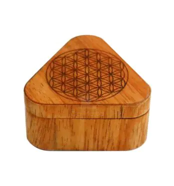 Dichavador Triangular Wood Burning Mandala