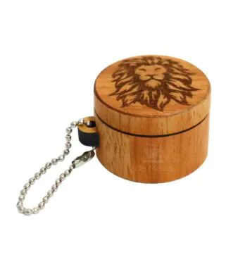 Dichavador Chaveiro Wood Burning Lion