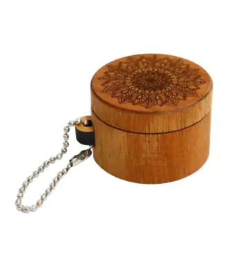 Dichavador Chaveiro Wood Burning Mandala