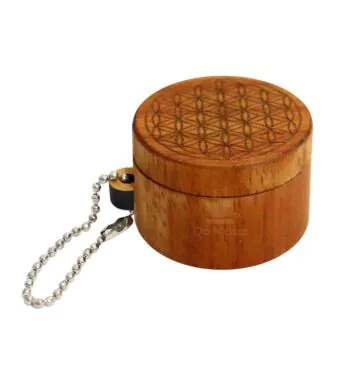 Dichavador Chaveiro Wood Burning Mandala 2