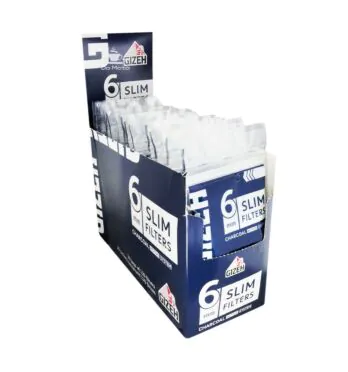 Caixa de Filtro Gizeh com Carvão Ativado 6mm de lado