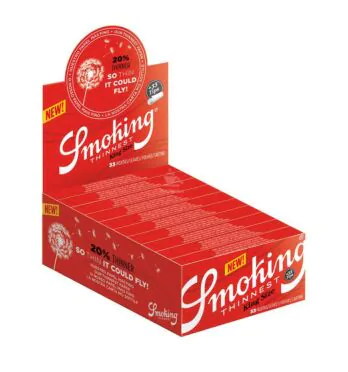 Caixa de Seda Smoking Thinnest c/ Piteira King Size