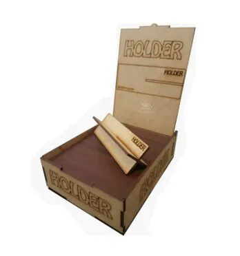 Caixa de Suporte de Madeira Holder