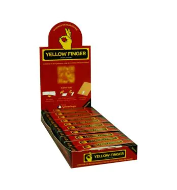 Caixa de Piteira de Papel Yellow Finger Brown Slim