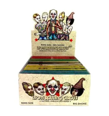 Caixa de Seda Lion Rolling Circus Unbleached Big Smoke