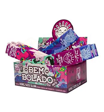 Caixa de Seda Bem Bolado Arte King Size - 30 livretos