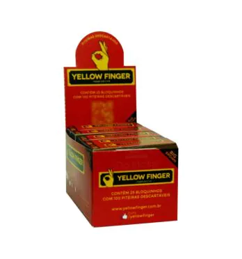 Caixa de Piteira de Papel Yellow Finger Big Brown