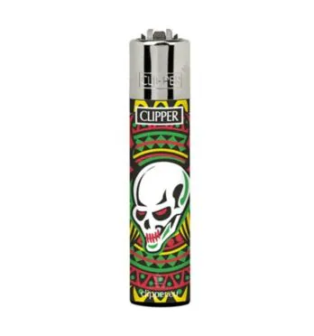 Isqueiro Clipper Skull 3/4