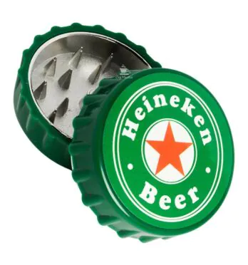 Dichavador de Metal Heineken aberto
