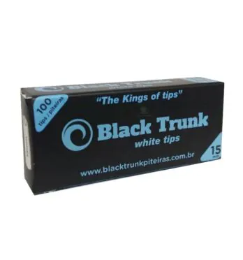 Piteira de Papel Black Trunk White Tips 15mm