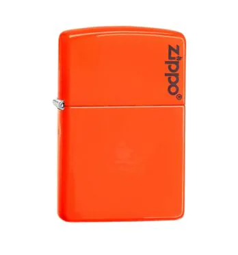  Zippo Navy Matte Laranja Neon