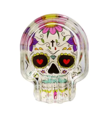 Cinzeiro de Vidro Heart Skull