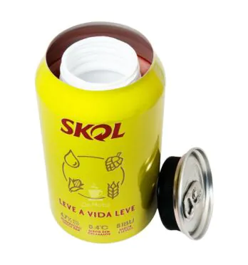 Esconderijo Lata de Skol Pilsen