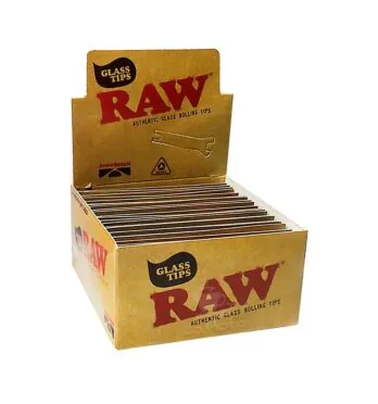 Caixa de Piteira de Vidro Achatada Raw