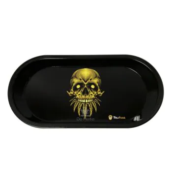 Bandeja de Metal Pequena Toka Hauú Leaf Skull