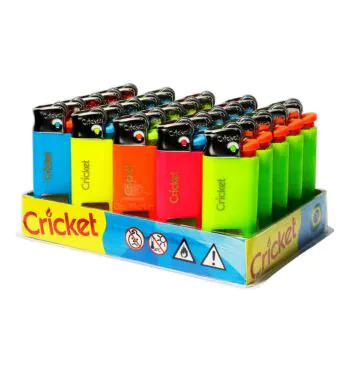Display de Isqueiro Pequeno Cricket Neon