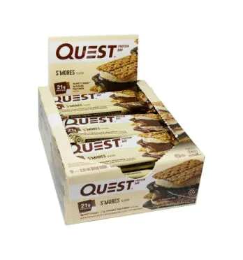 Caixa de Barra de Proteína Quest S'Mores