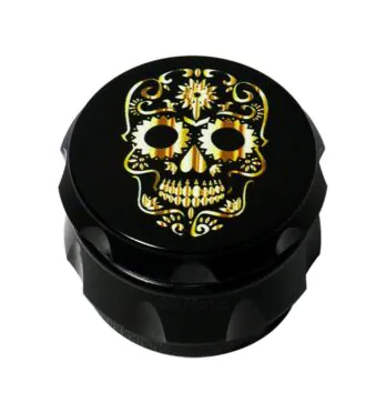 Dichavador de Metal 3 Partes Gold Skull