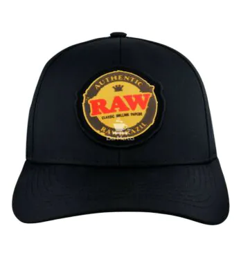 Boné Raw Aba Curvada Preto de frenteTabacaria da Mata