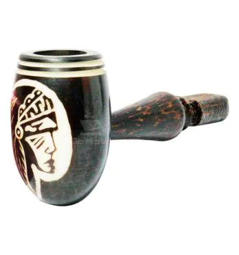 Pipe de Madeira Artesanal Índio 