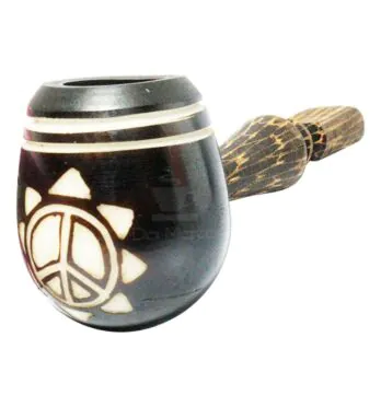 Pipe de Madeira Artesanal Peace