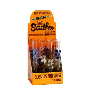 Caixa de Piteira de Vidro Sadhu Anti Stress 6mm