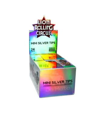 Caixa de Piteira Lion Rolling Circus Mini Smoke 24 un.