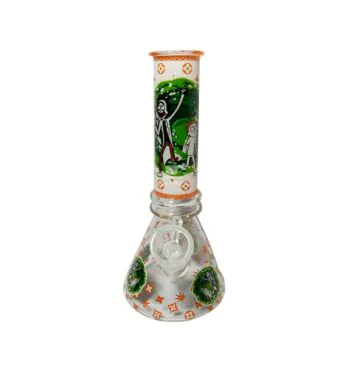 Bong de Vidro Rick and Morty Portal *Brilha no Escuro*