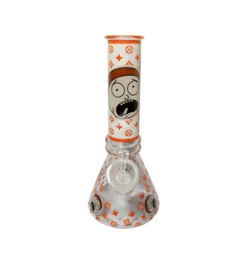 Bong de Vidro Rick and Morty OMG *Brilha no Escuro*