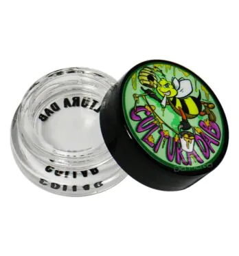 Pote de Vidro com tampa estampada