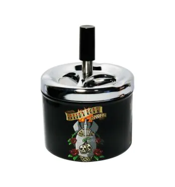 Cinzeiro de Metal c/ Tampa Cherry Bomb