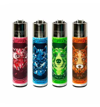 Kit Isqueiro Clipper Savage Animals