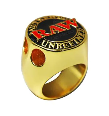 Anel de Ouro Raw Championship Ring c/ Suportes Médios Size