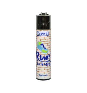Isqueiro Clipper Run and Be Happy