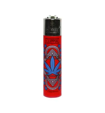 Isqueiro Clipper Leaves Red