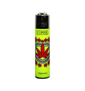 Isqueiro Clipper Leaves Green