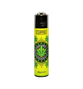 Isqueiro Clipper Leaves Yellow