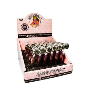 Caixa de Pipe de Vidro e Metal Lady Hornet