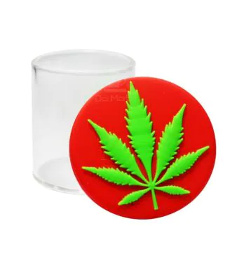 Pote de Vidro e Silicone 30ml Erva