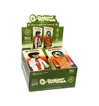 Caixa de Caixa de Seda com Piteiras G-Rollz K.Slim Unrefined Hemp