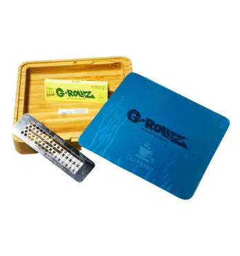 Kit de Bandeja de Madeira G-Rollz Bamboo Quadrado