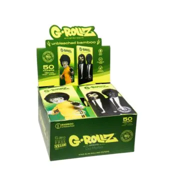 Caixa de Seda c/ Piteiras G-Rollz K.Slim Bamboo