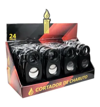 Caixa de Cortador de Charuto Premium Redondo