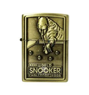 Isqueiro de Metal Dourado Snooker