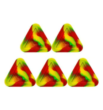 Kit de 5 Slick Squadafum Triangular Vermelho e Verde